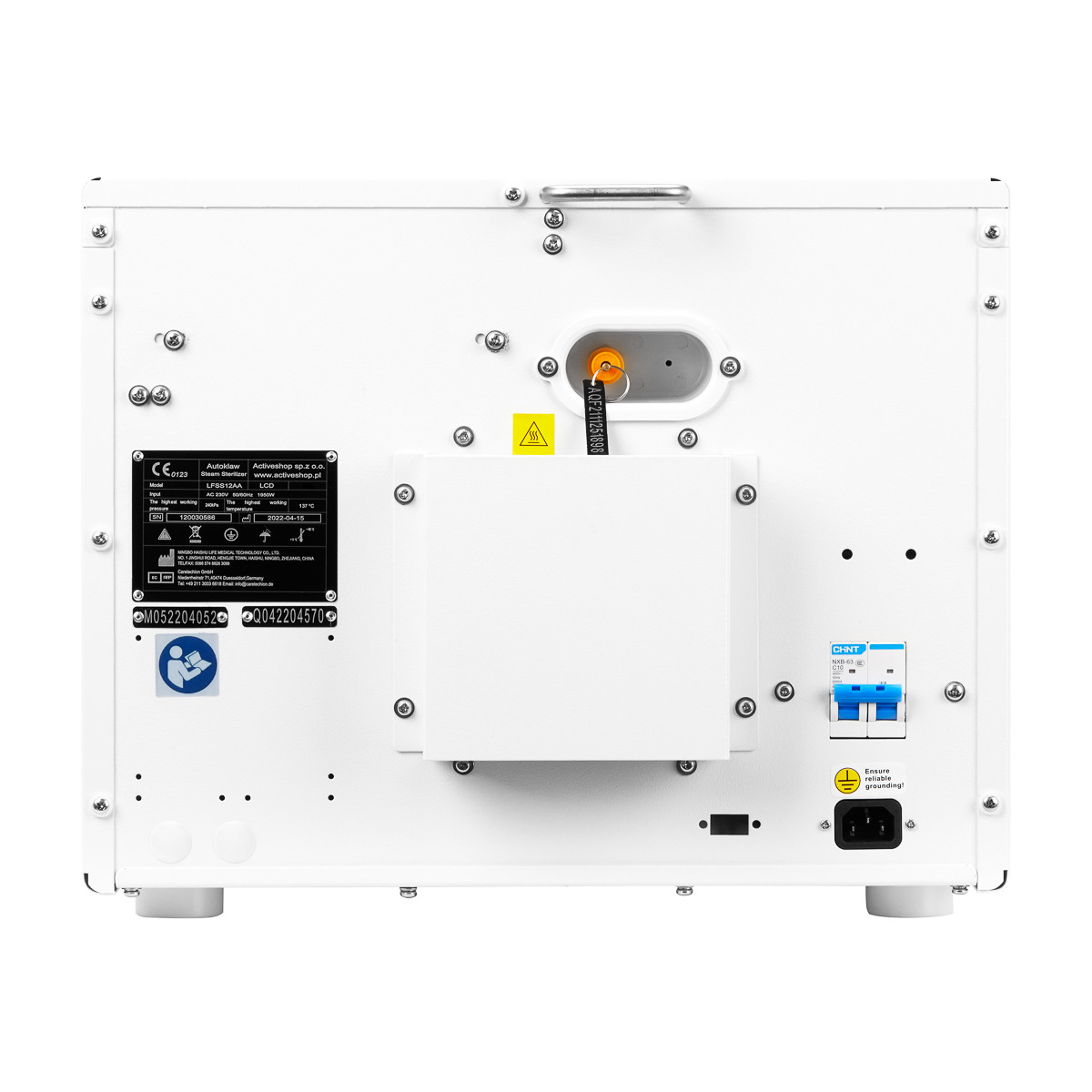 Lafomed autoclave premium line lfss08aa lcd with 8l class b medical printer 4