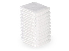 Microfiber towel 73x40cm 10pcs white