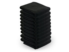Microfiber towel 73x40cm 10pcs black