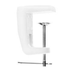 White magnifier lamp table top holder