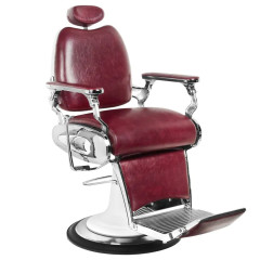Gabbiano fotel barberski Moto Style bordowy 