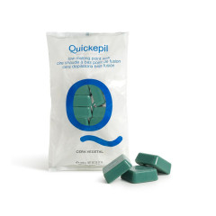 Quickepil depilatory wax hard without streak for vegetal depilation 1 kg green