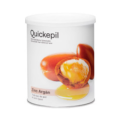 Quickepil depilatory wax tin, zinc-argan, 800 ml