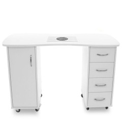 Desk 2027 with two white cabinets