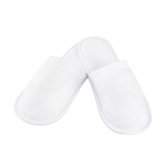Terry slippers full of white