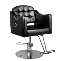 Hair system hairdressing chair 0-90 black