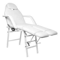 Folding cosmetic chair p270 pedi white