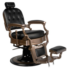 Old Ernesto Black Barber Chair Gabbiano