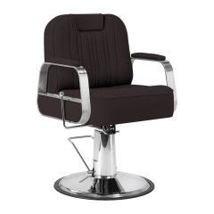 Fotel barberski Gabbiano Rufo brązowy