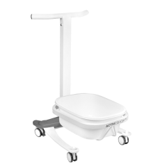 Comfort pedicure tray on wheels with lift function