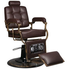 Gabbiano fotel barberski Boss brązowy