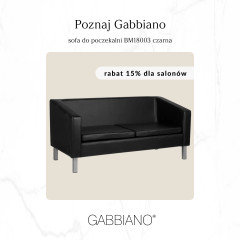 Gabbiano sofa for waiting room bm18003 black