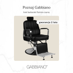 Gabbiano barber chair patrizio black