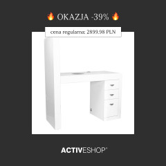 Kosmetikschreibtisch 310 weiß rechts