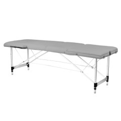 Klappbare Massageliege Aluminium BALANCE 3 Segmente grau Klappbare Massageliege Aluminium BALANCE 3 Segmente grau