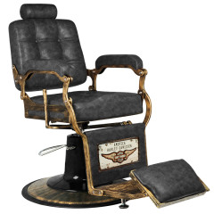 Gabbiano Barber Chair Boss HD Old Leather black