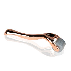 Derma roller for mesotherapy rose gold 0.25mm 192 titanium needles