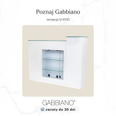 Gabbiano reception pearl white