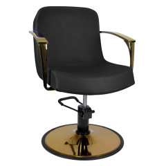 Gabbiano styling chair golden Bologna black