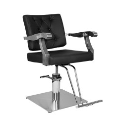 Gabbiano black lyon hairdressing chair