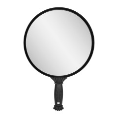 Round barber mirror with handle q-35