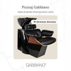 Gabbiano Friseur waschbecken Florenz nussbaum schwarz 