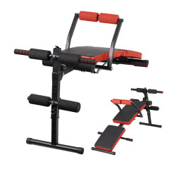 EXERCISE BENCH 07 BLACK RED