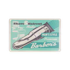 Decorative plaque barber b004