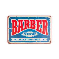 Decorative plaque barber b006