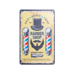 Decorative plaque barber b018
