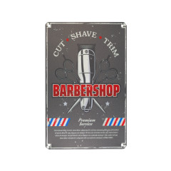 Decorative plaque barber b028