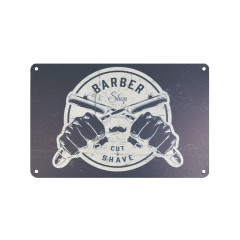 Decorative plaque barber b034
