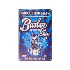 Decorative plaque barber b074
