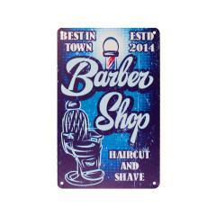 Decorative plaque barber b075