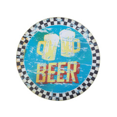 Decorative round beer plaque