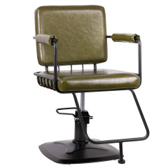 Gabbiano fotel fryzjerski Katania Loft zielony