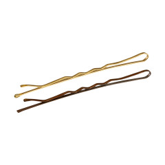 HAIRDRESSING PINS FOR HAIR E-64 50 PCS 6 CM GOLD BROWN MIX