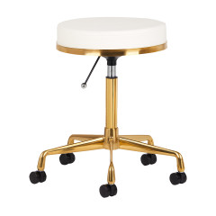 COSMETIC STOOL H4 WHITE GOLD