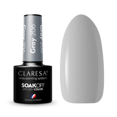 CLARESA Hybrid nail polish GRAY 206 -5g
