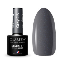 CLARESA Hybrid nail polish GRAY 218 -5g