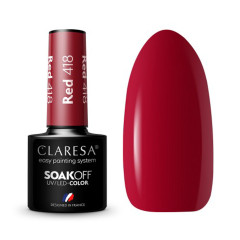 CLARESA Hybrid nail polish RED 418 -5g