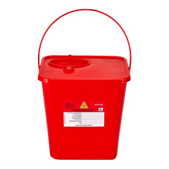 5 L RED MEDICAL WASTE CONTAINER