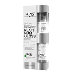 Apis home terapis platinum gloss revitalizing eye cream with platinum and bioactive peptides 10 ml