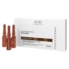 Apis coffee shot anti-aging ampoule with coffee acid and poppy seed extract, "plumping effect" 10x 3,5 ml