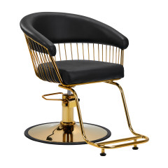 Hair System hairdressing chair Lile gold black