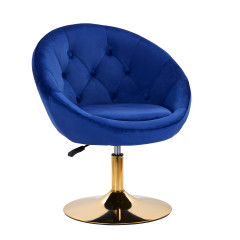 4Rico swivel chair QS-BL12B navy blue