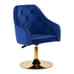 4Rico swivel chair QS-BL14G navy blue