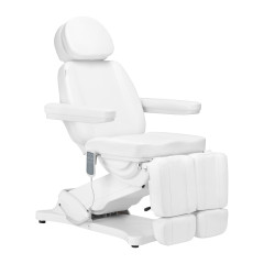 Electric cosmetic chair SILLON CLASSIC 3 motors with pedi cradle white