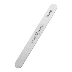 Ocho Nails straight file slim 100/180 10 pcs.