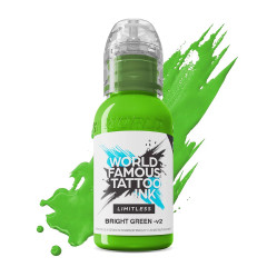 World Famous Limitless Tattoo Ink - Bright Green v2 30ml
